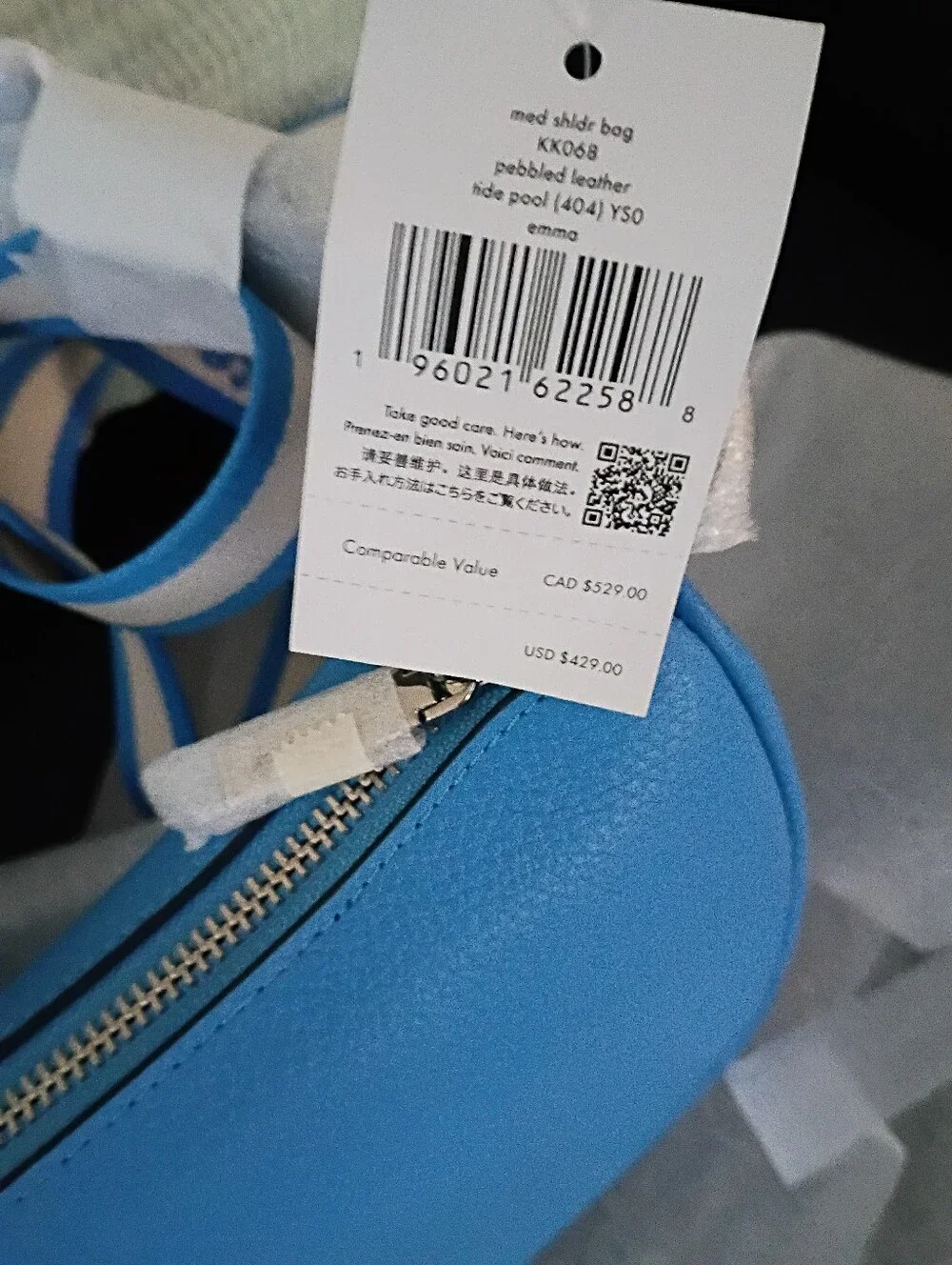 KATE SPADE Emma In Pebbled Leather....Blue